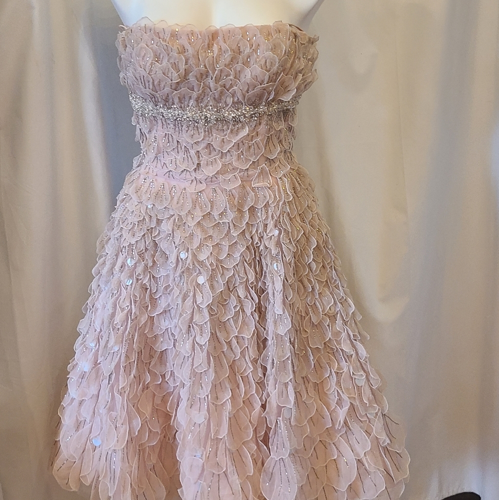 $6,450 BNWT Oscar De La Renta Couture Pink Gown